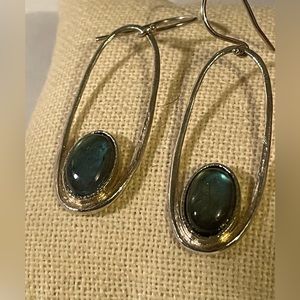 Labradorite & 925 SS (nickel free) Earrings